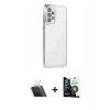 MARSİLYAN™- Galaxy A53 5G Kılıf Vadi Minimal - Şeffaf Temperli Cam Ekran Koruyucu + Şeffaf Kamera Lens Koruma Cam