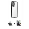 MARSİLYAN™- Galaxy A53 5G Kılıf Vadi Minimal - Şeffaf Temperli Cam Ekran Koruyucu + Şeffaf Kamera Lens Koruma Cam