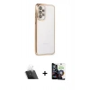 MARSİLYAN™- Galaxy A53 5G Kılıf Vadi Minimal - Şeffaf Temperli Cam Ekran Koruyucu + Şeffaf Kamera Lens Koruma Cam