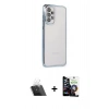 MARSİLYAN™- Galaxy A53 5G Kılıf Vadi Minimal - Şeffaf Temperli Cam Ekran Koruyucu + Şeffaf Kamera Lens Koruma Cam