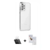MARSİLYAN™- Galaxy A53 5G Kılıf Vadi Minimal - Siyah Seramik Nano Ekran Koruyucu + Kamera Lens Koruma Cam - SF