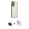 MARSİLYAN™- Galaxy A53 5G Kılıf Vadi Minimal - Siyah Seramik Nano Ekran Koruyucu + Kamera Lens Koruma Cam - SF