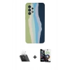 MARSİLYAN™- Galaxy A53 5G Kılıf Yadigar Çizgi - Şeffaf Temperli Cam Ekran Koruyucu + Kamera Lens Koruma Cam - SF