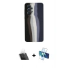 MARSİLYAN™- Galaxy A53 5G Kılıf Yadigar Çizgi - Siyah 3D Antistatik Cam Ekran Koruyucu + Kamera Lens Koruma Cam - SF