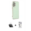 MARSİLYAN™- Galaxy A53 5G Kılıf Yankı Serisi - Şeffaf Uv Polymer Nano Ekran Koruyucu + Kamera Lens Koruma Cam - SF