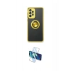 MARSİLYAN™- Galaxy A53 5G Kılıf Yörünge Çizgi - Siyah 3D Antistatik Cam Ekran Koruyucu