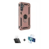MARSİLYAN™- Galaxy A54 5G Kılıf Ahenk Klasik Koleksiyonu - Siyah 3D Antistatik Seramik Nano Ekran Koruyucu + Kamera Lens Koruma Cam - SF