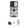 MARSİLYAN™- Galaxy A54 5G Kılıf Ahenk Klasik - Şeffaf Pasifik Cam Ekran Koruyucu + Kamera Lens Koruma Cam - SF