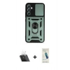 MARSİLYAN™- Galaxy A54 5G Kılıf Ahenk Klasik - Şeffaf Pasifik Cam Ekran Koruyucu + Kamera Lens Koruma Cam - SF