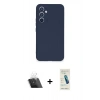 MARSİLYAN™- Galaxy A54 5G Kılıf Ahenk Serisi - Şeffaf Pasifik Cam Ekran Koruyucu + Kamera Lens Koruma Cam - SF
