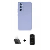 MARSİLYAN™- Galaxy A54 5G Kılıf Ahenk Serisi - Siyah 6D Antistatik Mat Seramik Hayalet Nano Ekran Koruyucu + Kamera Lens Koruma Cam - SF