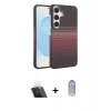 MARSİLYAN™- Galaxy A54 5G Kılıf Doruk Serisi - Siyah Joko Magic 5D Cam + Kamera Lens Koruma Cam - SF