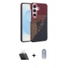 MARSİLYAN™- Galaxy A54 5G Kılıf Doruk Serisi - Siyah Joko Magic 5D Cam + Kamera Lens Koruma Cam - SF