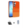 MARSİLYAN™- Galaxy A54 5G Kılıf Doruk Serisi - Siyah Joko Magic 5D Cam + Kamera Lens Koruma Cam - SF