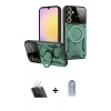 MARSİLYAN™- Galaxy A54 5G Kılıf Kıvılcım Modern Serisi - Siyah Joko Magic 5D Cam + Kamera Lens Koruma Cam - SF