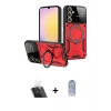 MARSİLYAN™- Galaxy A54 5G Kılıf Kıvılcım Modern Serisi - Siyah Joko Magic 5D Cam + Şeffaf Kamera Lens Koruma Cam