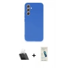 MARSİLYAN™- Galaxy A54 5G Kılıf Kozmos Yansıma Özel Seri - Şeffaf Pasifik Cam Ekran Koruyucu + Kamera Lens Koruma Cam - SF