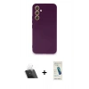 MARSİLYAN™- Galaxy A54 5G Kılıf Kozmos Yansıma Özel Seri - Şeffaf Pasifik Cam Ekran Koruyucu + Kamera Lens Koruma Cam - SF
