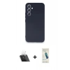 MARSİLYAN™- Galaxy A54 5G Kılıf Kozmos Yansıma Özel Seri - Şeffaf Pasifik Cam Ekran Koruyucu + Kamera Lens Koruma Cam - SF