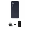 MARSİLYAN™- Galaxy A54 5G Kılıf Kozmos Yansıma Özel Seri - Siyah 6D Antistatik Mat Seramik Hayalet Nano Ekran Koruyucu + Kamera Lens Koruma Cam - SF