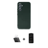MARSİLYAN™- Galaxy A54 5G Kılıf Kozmos Yansıma Özel Seri - Siyah 6D Antistatik Mat Seramik Hayalet Nano Ekran Koruyucu + Kamera Lens Koruma Cam - SF