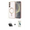 MARSİLYAN™- Galaxy A54 5G Kılıf Nova Işık Özel Seri - Şeffaf Pasifik Cam Ekran Koruyucu + Kamera Lens Koruma Cam - SF