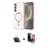 MARSİLYAN™- Galaxy A54 5G Kılıf Nova Işık Özel Seri - Siyah 3D Antistatik Mat Seramik Nano Ekran Koruyucu + Kamera Lens Koruma Cam - SF