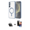 MARSİLYAN™- Galaxy A54 5G Kılıf Nova Işık Özel Seri - Siyah 3D Antistatik Mat Seramik Nano Ekran Koruyucu + Kamera Lens Koruma Cam - SF