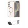 MARSİLYAN™- Galaxy A54 5G Kılıf Nova Işık Özel Seri - Siyah Joko Magic 5D Cam + Kamera Lens Koruma Cam - SF