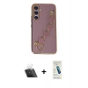 MARSİLYAN™- Galaxy A54 5G Kılıf Nova Işık Prime - Şeffaf Pasifik Cam Ekran Koruyucu + Şeffaf Kamera Lens Koruma Cam