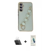 MARSİLYAN™- Galaxy A54 5G Kılıf Nova Işık Prime - Şeffaf Pasifik Cam Ekran Koruyucu + Şeffaf Kamera Lens Koruma Cam