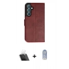 MARSİLYAN™- Galaxy A54 5G Kılıf Siluet Işık Serisi - Siyah Joko Magic 5D Cam + Kamera Lens Koruma Cam - SF