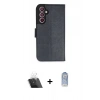 MARSİLYAN™- Galaxy A54 5G Kılıf Siluet Işık Serisi - Siyah Joko Magic 5D Cam + Kamera Lens Koruma Cam - SF