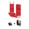 MARSİLYAN™- Galaxy A54 5G Kılıf Vadi Form Prime - Siyah 3D Antistatik Mat Seramik Nano Ekran Koruyucu + Kamera Lens Koruma Cam - SF
