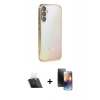 MARSİLYAN™- Galaxy A54 5G Kılıf Vadi Minimal - Siyah 3D Antistatik Mat Seramik Nano Ekran Koruyucu + Şeffaf Kamera Lens Koruma Cam