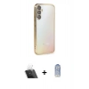 MARSİLYAN™- Galaxy A54 5G Kılıf Vadi Minimal - Siyah Joko Magic 5D Cam + Kamera Lens Koruma Cam - SF