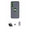 MARSİLYAN™- Galaxy A54 5G Kılıf Yörünge Çizgi - Siyah Joko Magic 5D Cam + Kamera Lens Koruma Cam - SF