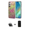 MARSİLYAN™- Galaxy A54 5G Kılıf Zirve Modern Prime - Siyah 6D Antistatik Mat Seramik Hayalet Nano Ekran Koruyucu + Kamera Lens Koruma Cam - SF