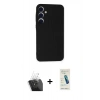 MARSİLYAN™- Galaxy A55 5G Kılıf Ahenk Serisi - Şeffaf Pasifik Cam Ekran Koruyucu + Kamera Lens Koruma Cam - SF