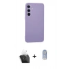MARSİLYAN™- Galaxy A55 5G Kılıf Ahenk Serisi - Siyah Joko Magic 5D Cam + Şeffaf Kamera Lens Koruma Cam