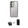 MARSİLYAN™- Galaxy A55 5G Kılıf Akış Çizgi Koleksiyonu - Siyah 6D Antistatik Mat Seramik Hayalet Nano Ekran Koruyucu + Kamera Lens Koruma Cam - SF