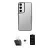 MARSİLYAN™- Galaxy A55 5G Kılıf Akış Çizgi Koleksiyonu - Siyah 6D Antistatik Mat Seramik Hayalet Nano Ekran Koruyucu + Kamera Lens Koruma Cam - SF