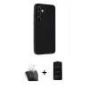 MARSİLYAN™- Galaxy A55 5G Kılıf Atlas Minimal Prime - Siyah 6D Antistatik Mat Seramik Hayalet Nano Ekran Koruyucu + Kamera Lens Koruma Cam - SF