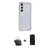 MARSİLYAN™- Galaxy A55 5G Kılıf Atlas Minimal Prime - Siyah 6D Antistatik Mat Seramik Hayalet Nano Ekran Koruyucu + Kamera Lens Koruma Cam - SF