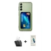 MARSİLYAN™- Galaxy A55 5G Kılıf Doruk Klasik Koleksiyonu - Şeffaf Pasifik Cam Ekran Koruyucu + Kamera Lens Koruma Cam - SF