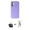 MARSİLYAN™- Galaxy A55 5G Kılıf Doruk Klasik Özel Seri - Şeffaf Pasifik Cam Ekran Koruyucu + Kamera Lens Koruma Cam - SF