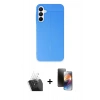 MARSİLYAN™- Galaxy A55 5G Kılıf Doruk Klasik Özel Seri - Siyah 3D Antistatik Mat Seramik Nano Ekran Koruyucu + Kamera Lens Koruma Cam - SF