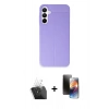 MARSİLYAN™- Galaxy A55 5G Kılıf Doruk Klasik Özel Seri - Siyah 3D Antistatik Mat Seramik Nano Ekran Koruyucu + Kamera Lens Koruma Cam - SF