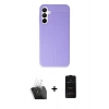 MARSİLYAN™- Galaxy A55 5G Kılıf Doruk Klasik Özel Seri - Siyah 6D Antistatik Mat Seramik Hayalet Nano Ekran Koruyucu + Kamera Lens Koruma Cam - SF
