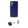 MARSİLYAN™- Galaxy A55 5G Kılıf Doruk Klasik Özel Seri - Siyah Joko Magic 5D Cam + Kamera Lens Koruma Cam - SF